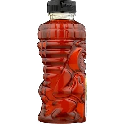 HAWAIIAN RAINBOW BEES Raw Macadamia Nut Honey Tiki Bottle, 24 OZ