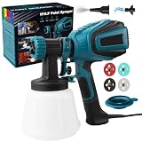 Farbsprüher, 700W HVLP Elektrische Spritzpistole, 1200ML Behälter...