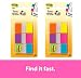 Post-it Flags Electric Glow.94 in x 1.7 in, 60 Flags per Pack, Sold as 2 Pack, 120 Flags Total (680-EG-ALT)