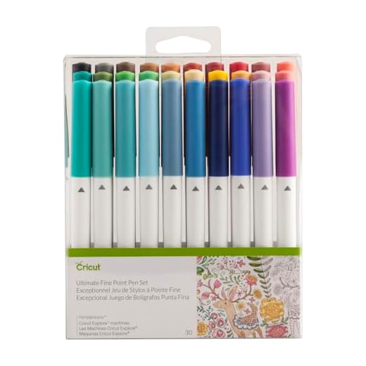 Cricut Pens - feine Spitze Stiften (1 Packung mit 30 Stiften) Stiftesatz mit ultrafeiner Spitze (30 Stück) Ultimate Set 30 Pack