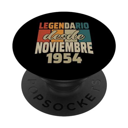 Legendario Desde Noviembre 1954 - Cumpleaños 70 Años PopSockets PopGrip Intercambiable