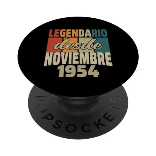 Legendario Desde Noviembre 1954 - Cumpleaños 70 Años PopSockets PopGrip Intercambiable
