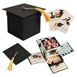 Explosionsbox – Abschluss Geschenk, Geschenkbox Abitur, Abi Bachelor Master Uni Schulabschluss Geschenke, Überraschungsbox, Doktorhut, Graduiertenhut, Geldgeschenk, Graduation Deko, Suprise Box