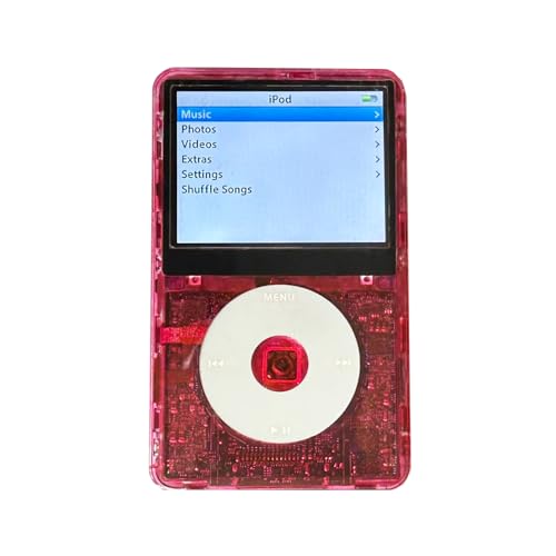 Clear Red Video Front Housing Case Cover for iPod Video 5th/5.5th 30GB 60GB 80GB Gen No Clickwheel and Button