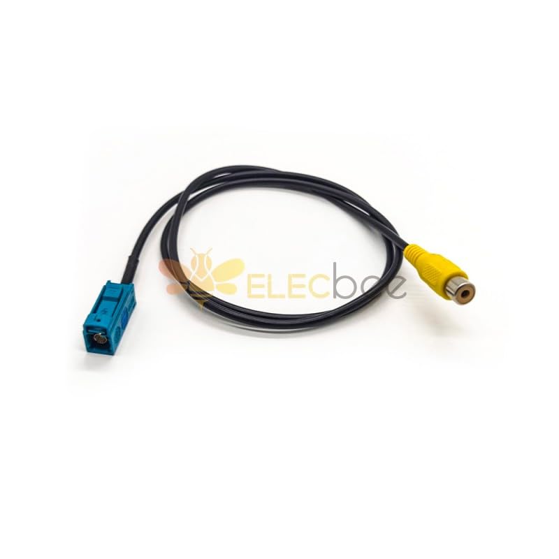 20pcs Fakra RCA Cable for Reversing Camera Video Connection Parking Adapter of Vehicle，1Meter