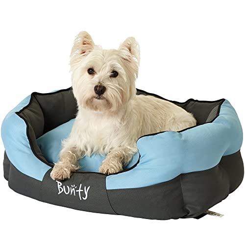 Bunty Anchor Sofa Dog Bed, Medium - Plush Cushioning & High Sides - Water Resistant, Anti Anxiety, Indoor & Outdoor Suitable, Washable Pet Bed - Medium, Blue