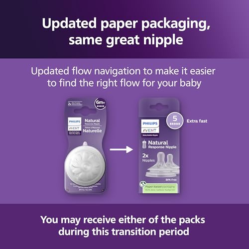 Philips Avent Natural Response Nipple Flow 5, 6M+, 2pk, SCY965/02 - View 6
