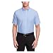 Van Heusen Men's Short Sleeve Oxford Dress Shirt, Blue, X-Large