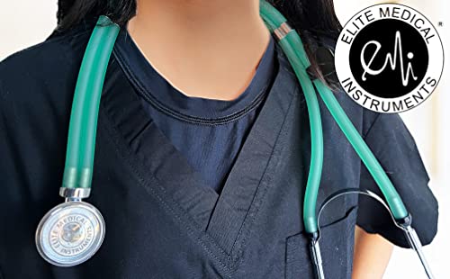 Image of Elite Medical Instruments EBE-340 Clear Sea Frost Sprague Rappaport Stethoscope and Black Blood Pressure Kit