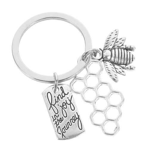 Cabilock Bee Keychain Pendant Decoration Charming Bee Key Ring for Bags Keys Versatile Party Favor for All Occasions Compact Stylish Keychain Accessory
