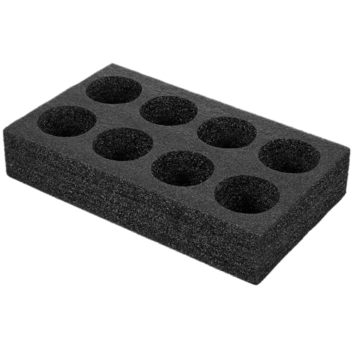 Yardwe Lot de 8 Porte-gobelets en Mousse - pour Camping, Camping-Car, Bateaux, Noir