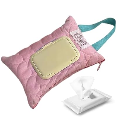 Diaper Wipe Holder - 23x17cm Outdoor Quilted Diaper Dispenser Bag, Portatile Custodia Salviettine Umidificate, Organizer Borsa Cambio | Contenitore Trapuntato per Daily Commuting Camping Stroller