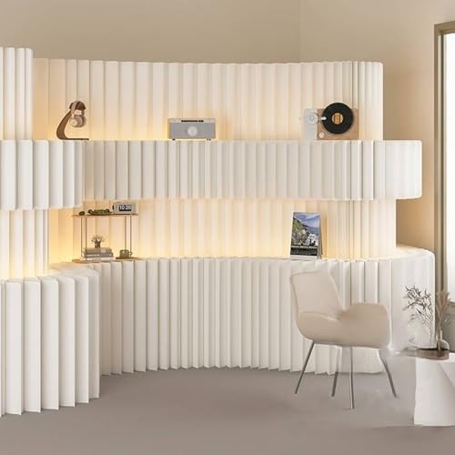Paper Room Divider Screen Folding Adjustable Privacy...