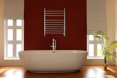 HEATGENE Towel Warmer Wall-Mounted Hardwired Heated Towel Rack Hot Towel Bar Mirror Polish by HEATGENE - Image 8