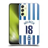 Head Case Designs Officially Licensed Brighton & Hove Albion F.C Danny Welbeck 2024/25 Players Home Kit Hard Back Case Compatible with Samsung Galaxy A34 5G