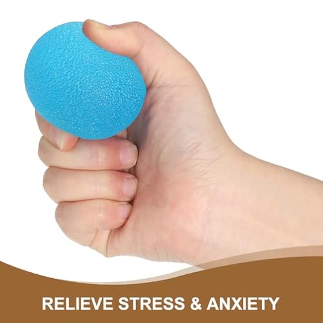 PATIKIL Hand Exercise Balls, Squeeze Balls Stress Ball Adult Grip Strengthening Occupational Equipment