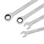 Amazon Basics Ratcheting Wrench Set, Metric, 5 Piece, Black/Silver - Image 4
