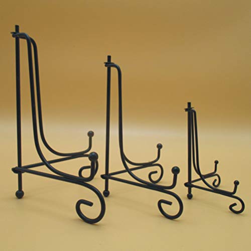Suporte para pratos de mesa VORCOOL com placa de ferro forjada para decoração de artesanato para cas