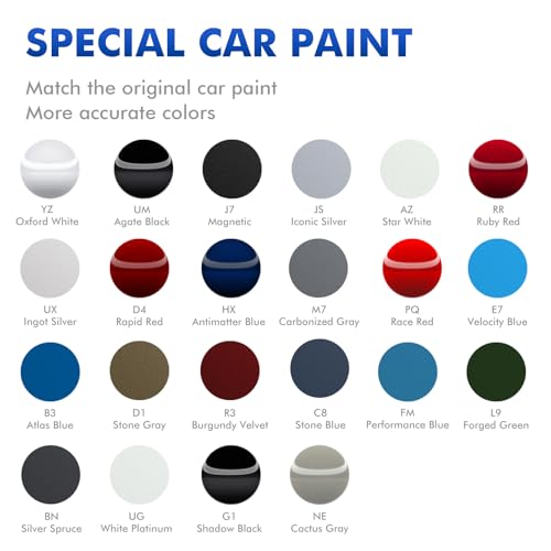 XTryfun R3 Burgundy Velvet Touch Up Paint Compatible with Ford, DIY Car Paint Scratch Repair, Automotive Paints, Quick & Easy Fix Scratch Repair for Mustang/Explorer/Taurus/Expedition/Edge/Flex/Fusion