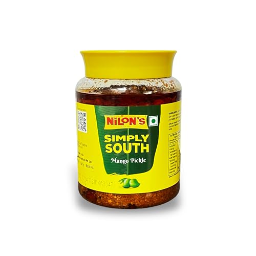 Image of Nilon's Simply South Mixed Pickle (475g) Homemade Aachar | Spicy & Tangy Pickle in Authentic South Indian Style with Raw Mango, Lemon, Rice Bran Oil & Spices with No Added Artificial Colour