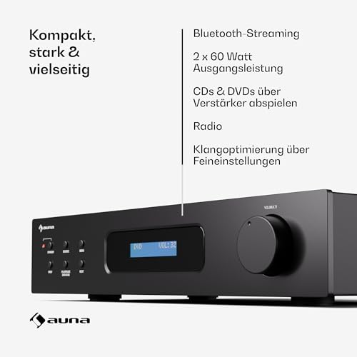Auna Art22 HiFi Stereo Verstärker mit Bluetooth und DAB+ Radio