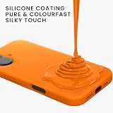 kwmobile Etui kompatybilne z modelem Apple iPhone 17, z silikonu TPU, z miękkim wykończeniem, pomarańczowe (Fruity Orange)