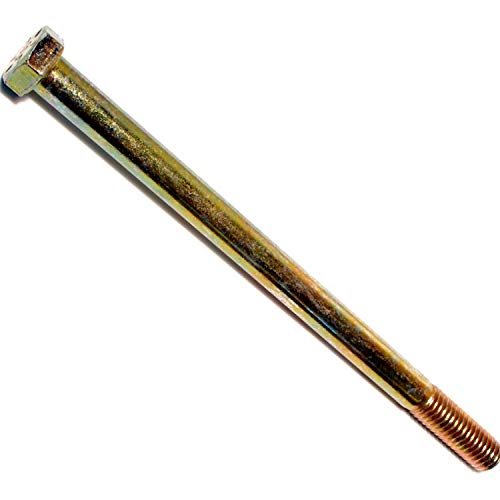 Image of 5 /16-24 x 5 Hex Cap Screws Grade 8 Fine, Yellow Zinc - Pack of 5