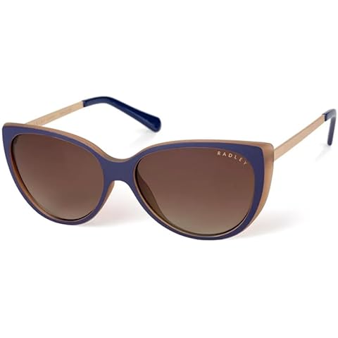 RADLEY Women's Sunglasses, RDS GENNA-106, Blue/Beige Frames, Rose Lenses Cover