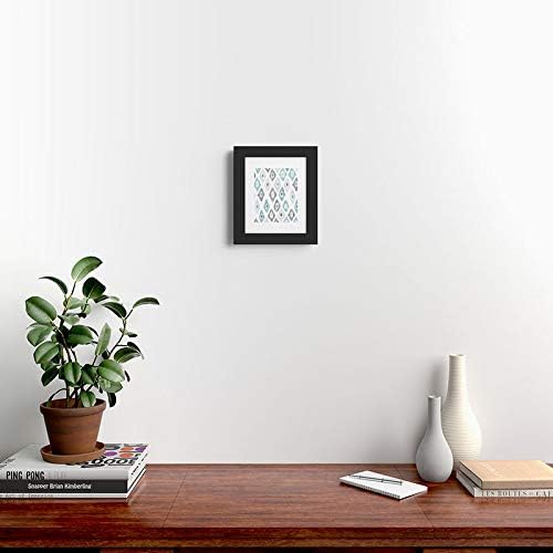 Deny Designs Social Proper Framed Art Print, Black Classic (8" x 10"), Quiet Ikat