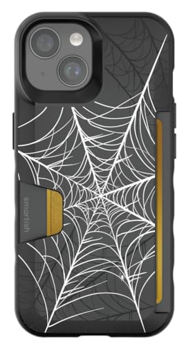 Smartish - Spooky Threads - iPhone 15 Wallet Case - Wallet Slayer Vol 1 [Slim + Protective] Drop Tested Hidden Credit Card Holder - Fits Apple iPhone 15