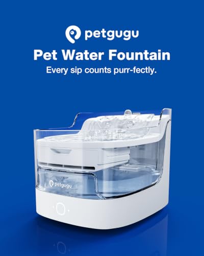 PETGUGU AI Cat Water Fountain with Smart App,8-Layer Filtration,Wireless Ultra Quiet Pump,Pet Health Manager,2.4G WiFi Automatic Water Dispenser for Cats Dogs Pet Water Fountain Easy to Clean — view 2