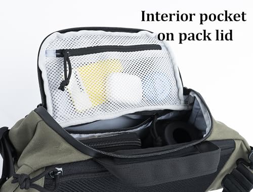 BACKFERRY Tactical Sling Backpack Crossbody EDC Pack MOLLE Satchel Bag for Travel, Work, Camping and Hiking 8Liter by BACKFERRY - Image 4