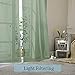 OWENIE Sheer Curtains, Sage Green Sheer Curtains 84 inch Length 2 Panels Set, Rod Pocket Voile Fimly Sheer Drapes for Living Room/Bedroom, 2pcs, Each 42