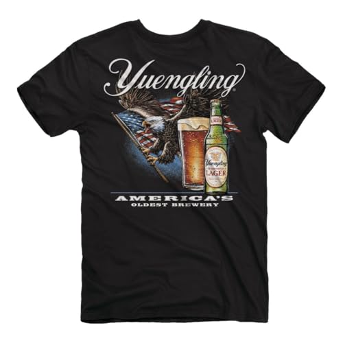 Yuengling Eagle T-Shirt Black| 100% Cotton