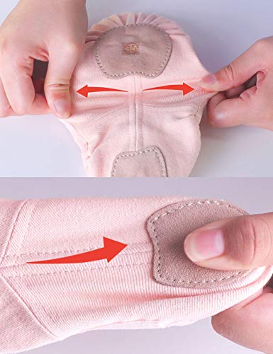 Ballet Slippers,Stretch Canvas Dance Ballet Shoes Slippers Flats Pumps for Girls Toddlers Kids pink, 33 EU