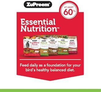 ZuPreem VeggieBlend Flavor with Natural Flavours Medium Bird Food 907-Gm,All Life Stages