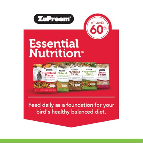 ZuPreem VeggieBlend Flavor with Natural Flavours Medium Bird Food 907-Gm,All Life Stages