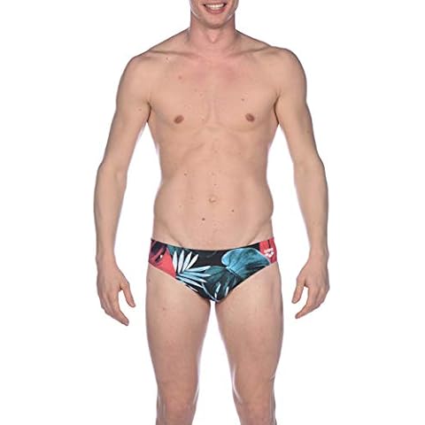 Arena Men Maxlife Tropical Leaves Swim Briefs Cover