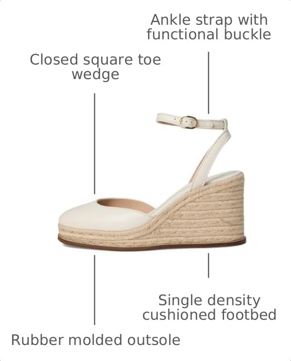 Image of Cole Haan Women's 96mm High Heel Cloudfeel Kyra Espadrille Wedge