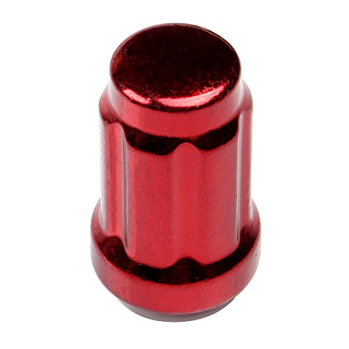 Image of SCITOO 24Pcs M12x1.5 Wheel Lug Nuts Set 1.37 inch Tall 3 /4 inch Hex Cone Seat | 12x1.5 Closed End Lug Nuts+2Key fit for Toyota 1997-2016 for Camry,1997-2016 for 4Runner,2000-2006 for Tundra OEM Factory Red