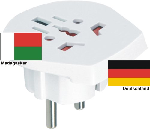 Design Travel Adapter MADAGASCAR International for Foreigners Connectors in D/EU Use