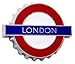 GWC Kühlschrankmagnet mit London-U-Bahn-Schild, Metall, Flaschenöffner