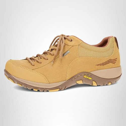 Dansko Paisley Waterproof Outdoor Sneakers for Women-Comfortable,Breathable Walking Shoes with Arch Support-Stain Resistant Sneakers with Slip-Resistant Rubber Outsole Wheat Waterproof 7.5-8M US