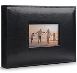 Fabmaker Photo Album with Memo Area, Premium Leather Cover Photo Album with 300 Vertical and Horizon