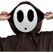 White Anime Mask Halloween Funny Face Mask Halloween Costume Cosplay Props Accessories