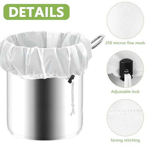 10Pcs Reusable Brew Bags, with Adjustable Drawstring, 26 x 22 inch by KisSealed - Used condition - Image 2
