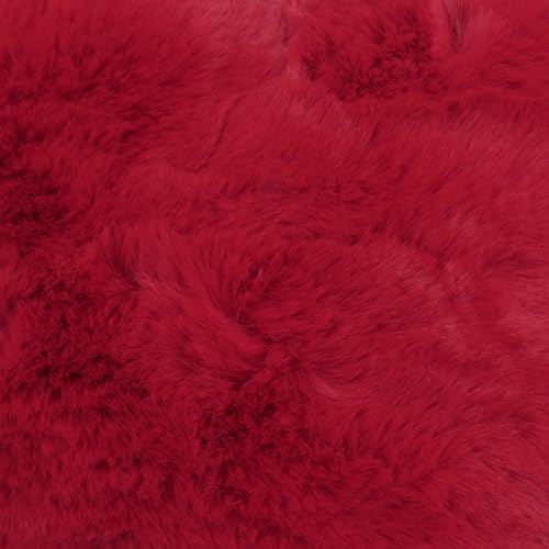 CB Home & Style Kissen Herz Herzkissen 40 x 30 cm weich plüsch Dekokissen Sofakissen (Rot)