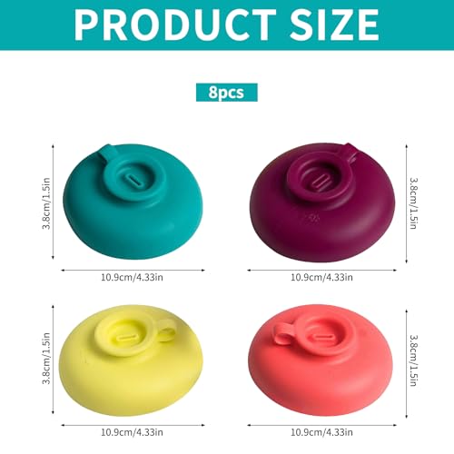 Tropffrei Eis am Stiel-Halter für Kinder,8 Stück Silikon Eishalterung für Kinder,Eishalterung Kinder Eis,Eisstielhalter,Silikon Eis Halter,Eis Tropfschutz für Jungen＆Mädchen