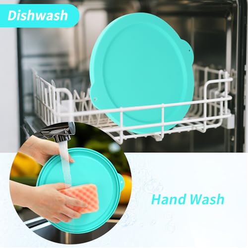 Silicone Lid Compatible with KitchenAid 2QT Ice Cream Mixing Bowl and 5QT Stainless Steel Bowl, Dishwasher Safe, Microwave Up to 200°C (392°F), Freezer Safe (Not Included) by XINBOOGQ - Used condition - Image 6