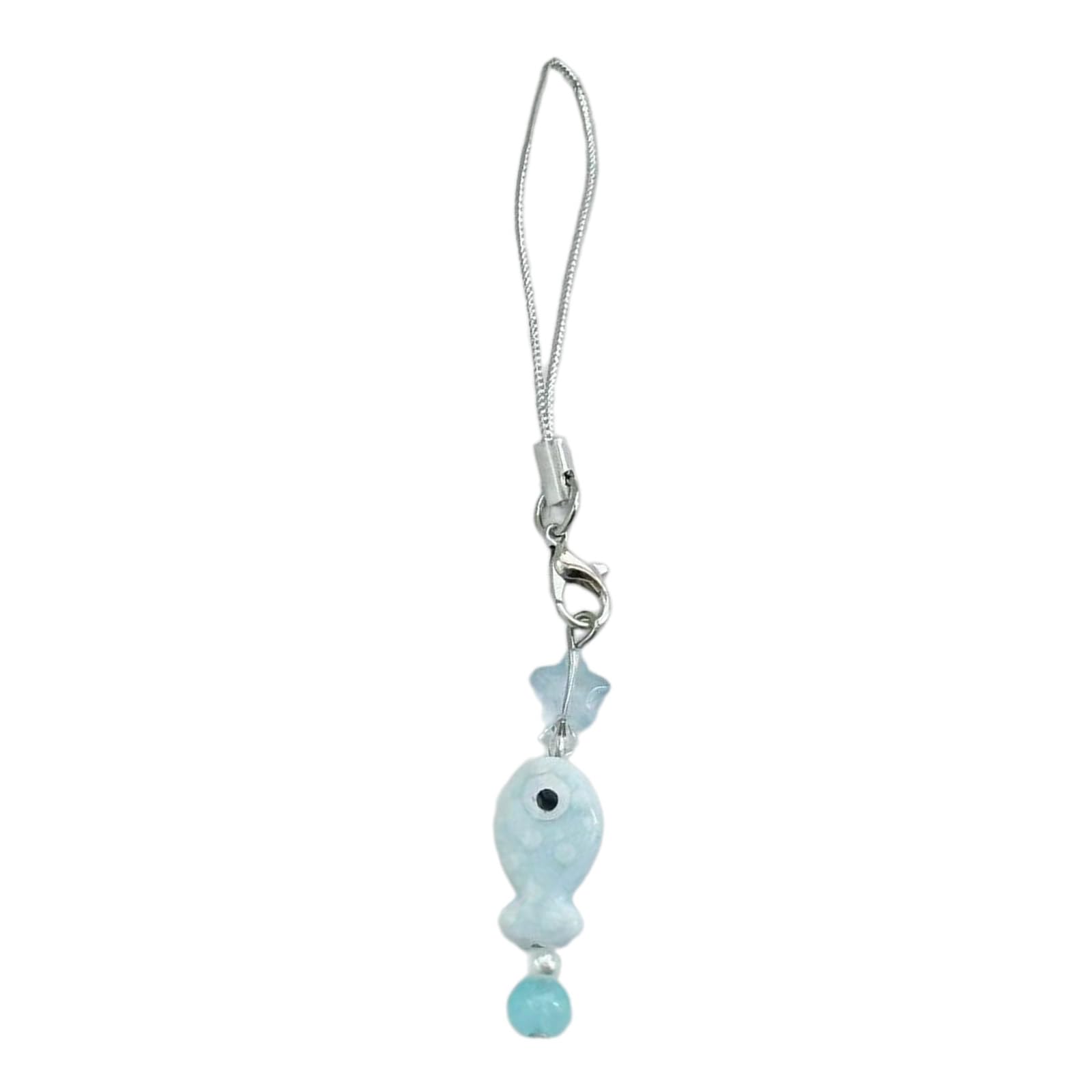 NEWFT Sweet Beads Phone Charm Straps Car Hangings Pendants Fashion Bag Decoration Lanyards Purse Accessory